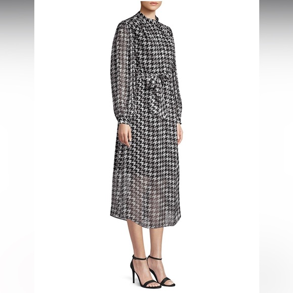 Equipment Francois Houndstooth Midi Dress - Picture 6 of 6
